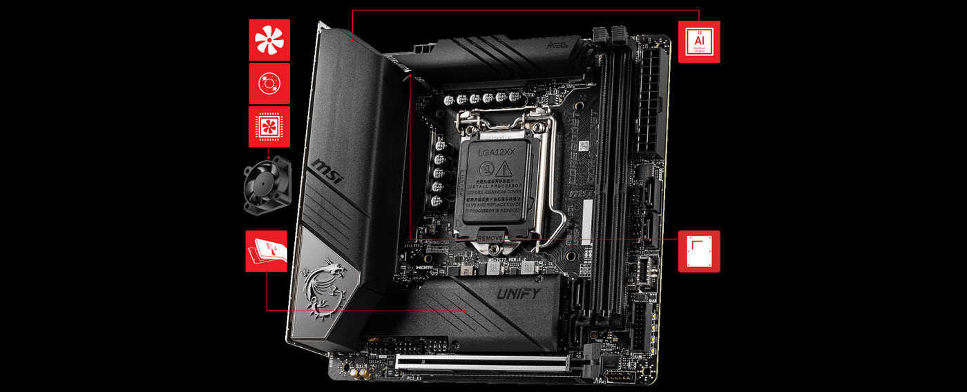 MSI MEG Z490I UNIFY Mini ITX Intel Motherboard - Newegg.com